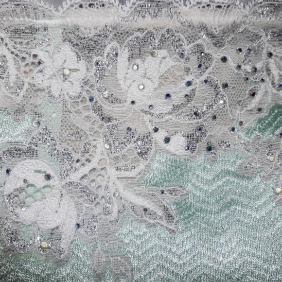 Victoria's Secret Crystal Mint Garter Belt Panty - Picture 4 of 7